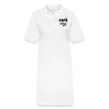 Original TOP PAPA - Premium Vater Design - Robe polo bio PAIGER Stanley/Stella Femme - blanc - Devant
