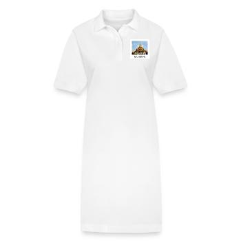 Bangkok - Robe polo bio PAIGER Stanley/Stella Femme - blanc - Devant