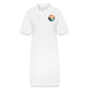 Stiller Morgen - Stanley/Stella Frauen Bio-Polokleid PAIGER - Weiß - Vorne