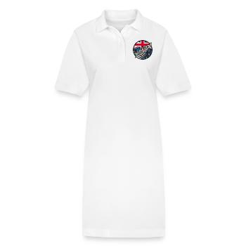 New Zealand Aotearoa Kiwi 4 - Stanley/Stella PAIGER Organic Women’s Polo Dress - white - Front