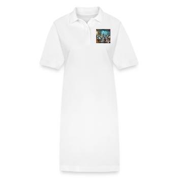 KI in der Bildung - Stanley/Stella Frauen Bio-Polokleid PAIGER - Weiß - Vorne