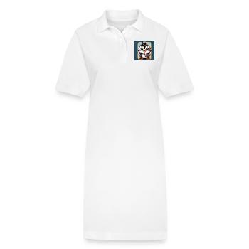 Pinguine - Stanley/Stella Frauen Bio-Polokleid PAIGER - Weiß - Vorne