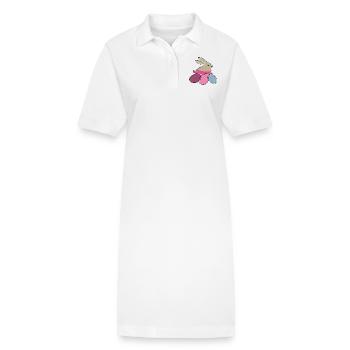 frohe ostern osterhase - Stanley/Stella Frauen Bio-Polokleid PAIGER - Weiß - Vorne