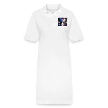 Glühwürmchen Person Ying Yang - Stanley/Stella Frauen Bio-Polokleid PAIGER - Weiß - Vorne