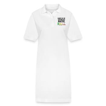 Humour Maitre D'école Pour Fin D'année Scolaire - Robe polo bio PAIGER Stanley/Stella Femme - blanc - Devant