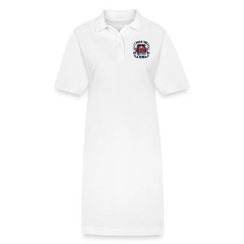 Make me a book - Stanley/Stella PAIGER Organic Women’s Polo Dress - white - Front
