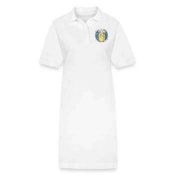 Becher - Stanley/Stella Frauen Bio-Polokleid PAIGER - Weiß - Vorne