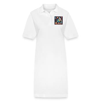 Wir sind die Erde - Stanley/Stella Frauen Bio-Polokleid PAIGER - Weiß - Vorne
