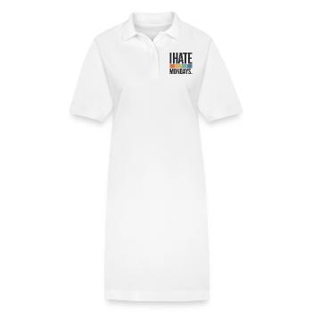 I Hate Mondays - Stanley/Stella Frauen Bio-Polokleid PAIGER - Weiß - Vorne