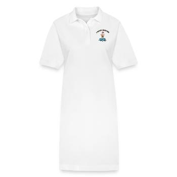 Père Noël Banquise Hiver - Robe polo bio PAIGER Stanley/Stella Femme - blanc - Devant