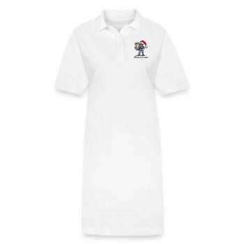 Noël des voleurs - Robe polo bio PAIGER Stanley/Stella Femme - blanc - Devant