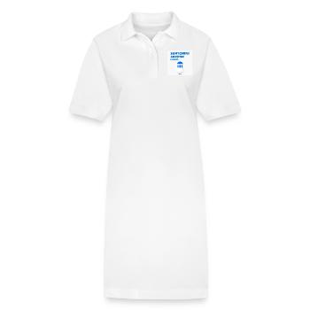 Santorin, Grèce - Robe polo bio PAIGER Stanley/Stella Femme - blanc - Devant