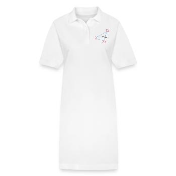 glider competition - Robe polo bio PAIGER Stanley/Stella Femme - blanc - Devant
