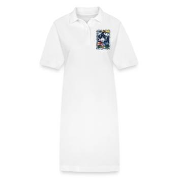 Message extraterrestre - Robe polo bio PAIGER Stanley/Stella Femme - blanc - Devant