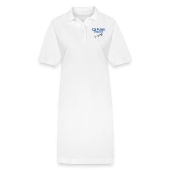 Opérateur radio CB - Robe polo bio PAIGER Stanley/Stella Femme - blanc - Devant