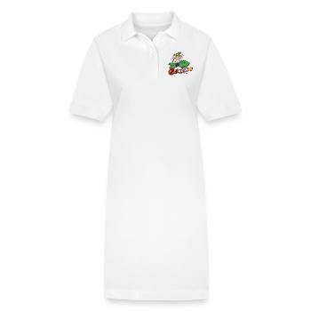 Aufgreift und schauen mich an - Stanley/Stella Frauen Bio-Polokleid PAIGER - Weiß - Vorne