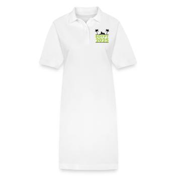 Égypte 2025 - Robe polo bio PAIGER Stanley/Stella Femme - blanc - Devant