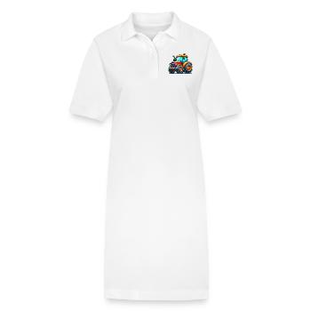Tracteur - Robe polo bio PAIGER Stanley/Stella Femme - blanc - Devant
