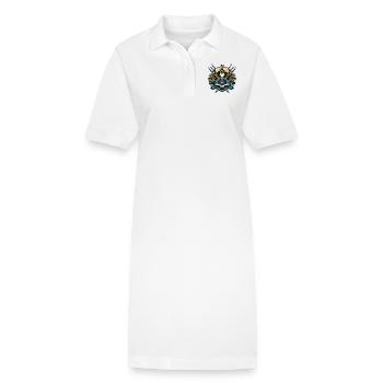Junge vom Dorf Logo - Stanley/Stella Frauen Bio-Polokleid PAIGER - Weiß - Vorne