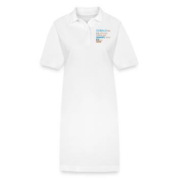 Motivation - Stanley/Stella Frauen Bio-Polokleid PAIGER - Weiß - Vorne