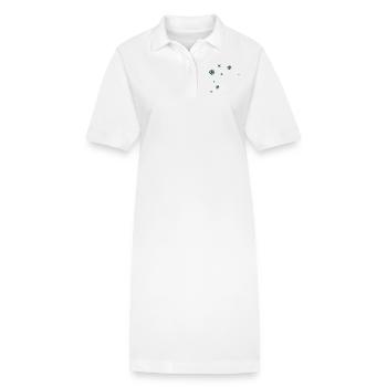 Schneeflocken - Stanley/Stella Frauen Bio-Polokleid PAIGER - Weiß - Vorne