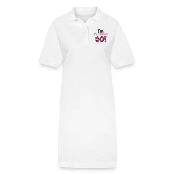 30. Geburtstag - Geburtstagskind - dreißig - 2C - Stanley/Stella Frauen Bio-Polokleid PAIGER - Weiß - Vorne