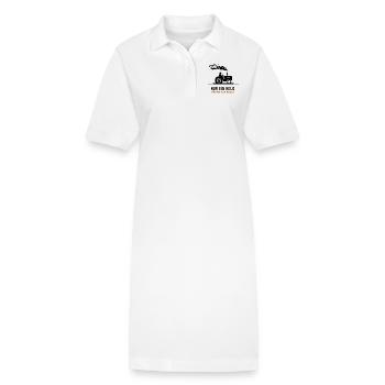 Nur ein Held fährt aufs Feld - Stanley/Stella Frauen Bio-Polokleid PAIGER - Weiß - Vorne