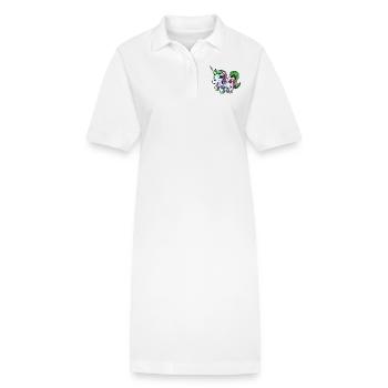 Einhorn Tattoo - Stanley/Stella Frauen Bio-Polokleid PAIGER - Weiß - Vorne