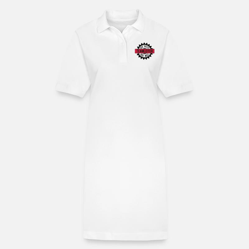 le meilleur 2c chef d'équipe - Robe polo bio PAIGER Stanley/Stella Femme - blanc