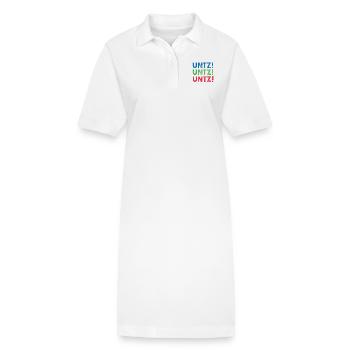 EDM Électronique Dance Techno Rave - Robe polo bio PAIGER Stanley/Stella Femme - blanc - Devant
