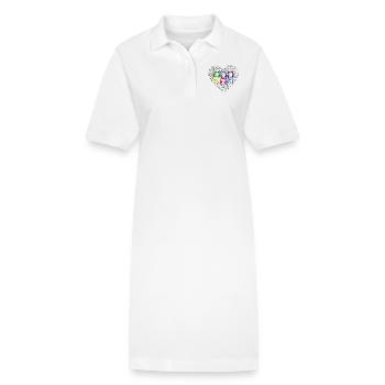 Love music - Stanley/Stella PAIGER Organic Women’s Polo Dress - white - Front