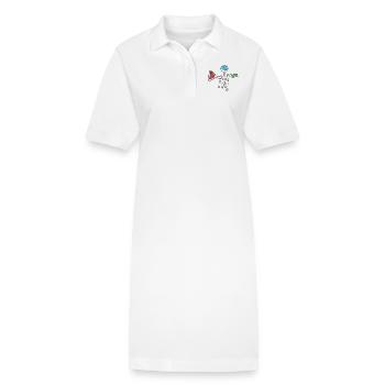 Physique tube à essai chimique de chopes Chimie - Robe polo bio PAIGER Stanley/Stella Femme - blanc - Devant