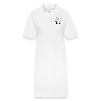 Mouse - Stanley/Stella PAIGER Organic Women’s Polo Dress - white - Front