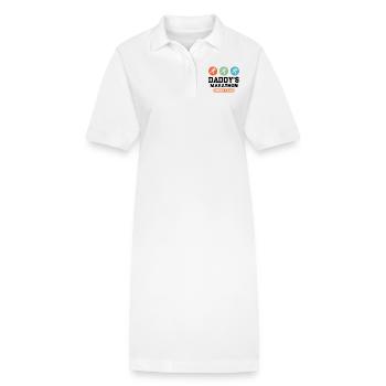Marathon Cheer Team - Stanley/Stella Frauen Bio-Polokleid PAIGER - Weiß - Vorne