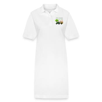 Ich liebe die Landschaft und bin stolz darauf - Stanley/Stella Frauen Bio-Polokleid PAIGER - Weiß - Vorne