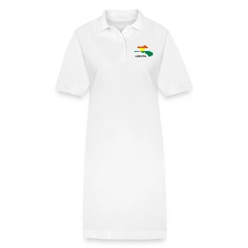 Kurdistan Landkarte - Stanley/Stella Frauen Bio-Polokleid PAIGER - Weiß - Vorne