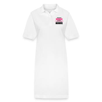 nouveau challenge être la meilleure mamie - Robe polo bio PAIGER Stanley/Stella Femme - blanc - Devant