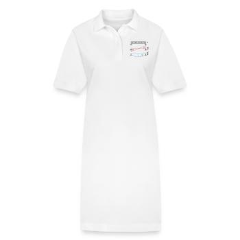 Einfeldträger - (q mal l Quadrat) achtel - Stanley/Stella Frauen Bio-Polokleid PAIGER - Weiß - Vorne