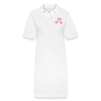 HERZ. HERZ. HEILIGER VALENTINSTAG. LIEBE. LIEBE. HERZ - Stanley/Stella Frauen Bio-Polokleid PAIGER - Weiß - Vorne