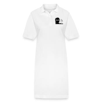 Main Zombie Monstre - Robe polo bio PAIGER Stanley/Stella Femme - blanc - Devant