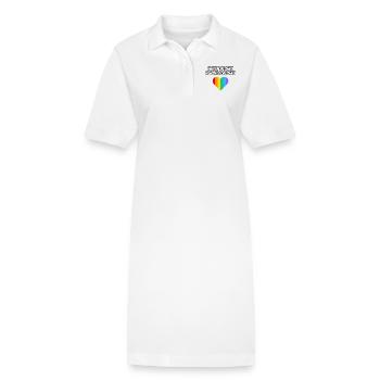 Jeder Monat ist Pride Month - Stanley/Stella Frauen Bio-Polokleid PAIGER - Weiß - Vorne