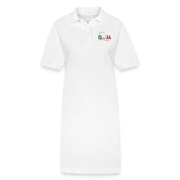 Arabesken Italia - Stanley/Stella Frauen Bio-Polokleid PAIGER - Weiß - Vorne