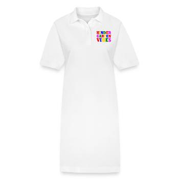 kindergarten vibes - Stanley/Stella Frauen Bio-Polokleid PAIGER - Weiß - Vorne