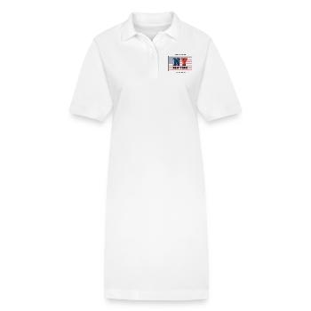 New York - Stanley/Stella Frauen Bio-Polokleid PAIGER - Weiß - Vorne