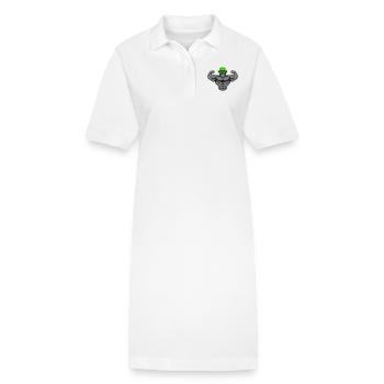 Gorille fort - Robe polo bio PAIGER Stanley/Stella Femme - blanc - Devant
