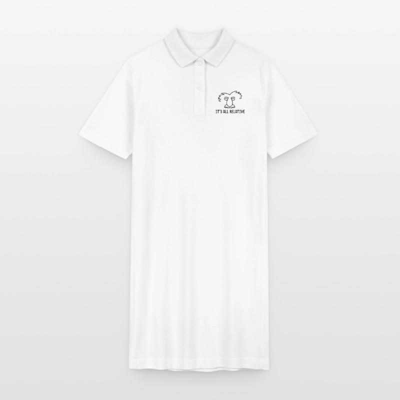 Physics Chemistry Einstein Geography World Theory Stanley/Stella PAIGER Organic Women’s Polo Dress