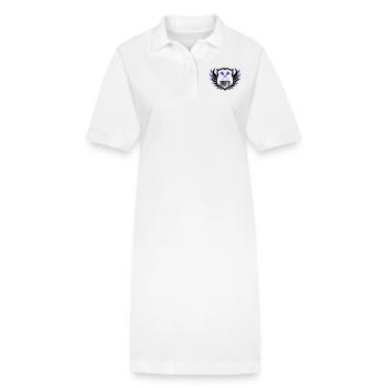 darts crest - Stanley/Stella Frauen Bio-Polokleid PAIGER - Weiß - Vorne