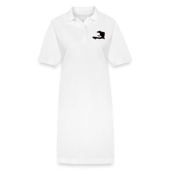 3D-Anaglyphen grün HAITI - Stanley/Stella Frauen Bio-Polokleid PAIGER - Weiß - Vorne