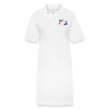 Pays-Bas - drapeau de Hollande - Robe polo bio PAIGER Stanley/Stella Femme - blanc - Devant