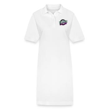 Calendrier de protestation d’une femme blackhistory - Robe polo bio PAIGER Stanley/Stella Femme - blanc - Devant